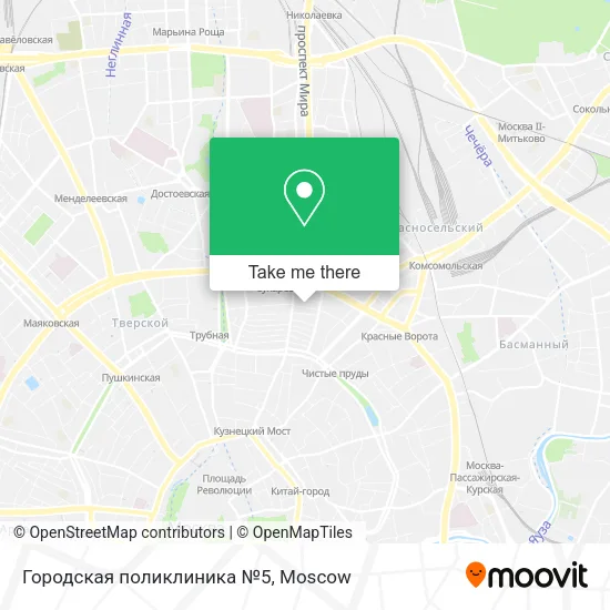 Городская поликлиника №5 map