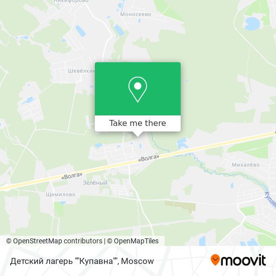 Детский лагерь ""Купавна"" map
