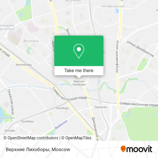 Верхние Лихоборы map