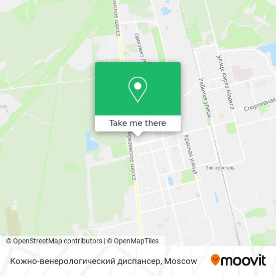 Кожно-венерологический диспансер map