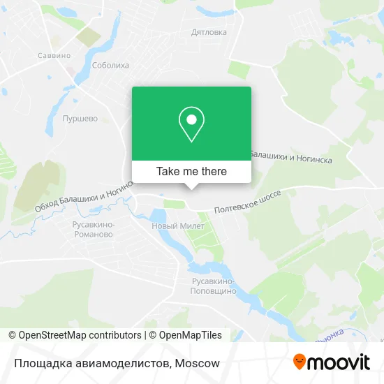 Площадка авиамоделистов map