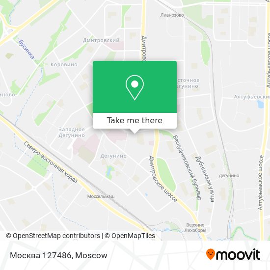 Москва 127486 map