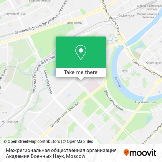 Межрегиональная общественная организация Академия Военных Наук map