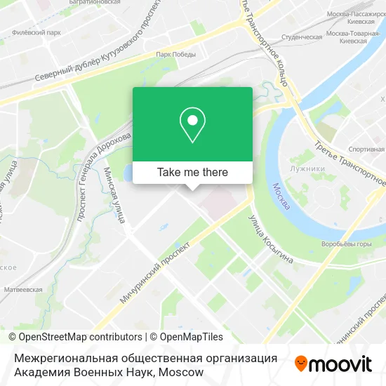 Межрегиональная общественная организация Академия Военных Наук map