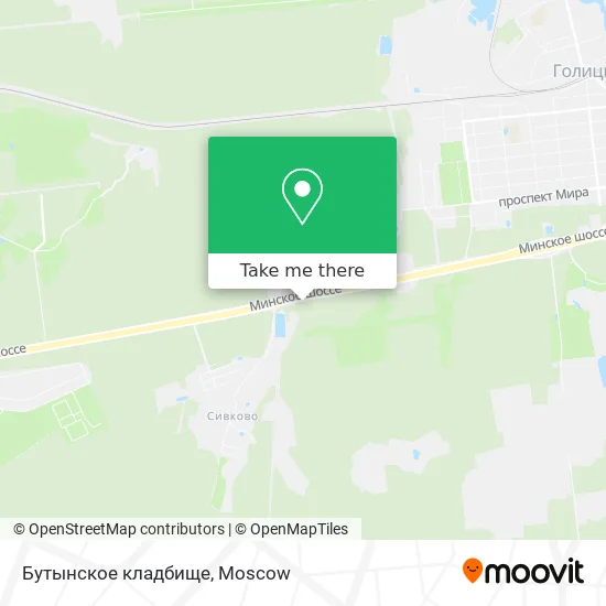 Бутынское кладбище map