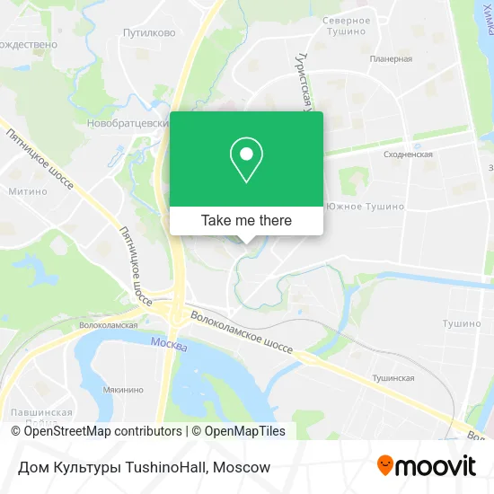 Дом Культуры TushinoHall map