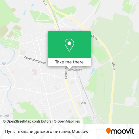 Пункт выдачи детского питания map