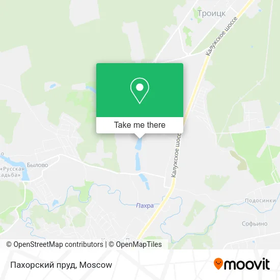 Пахорский пруд map