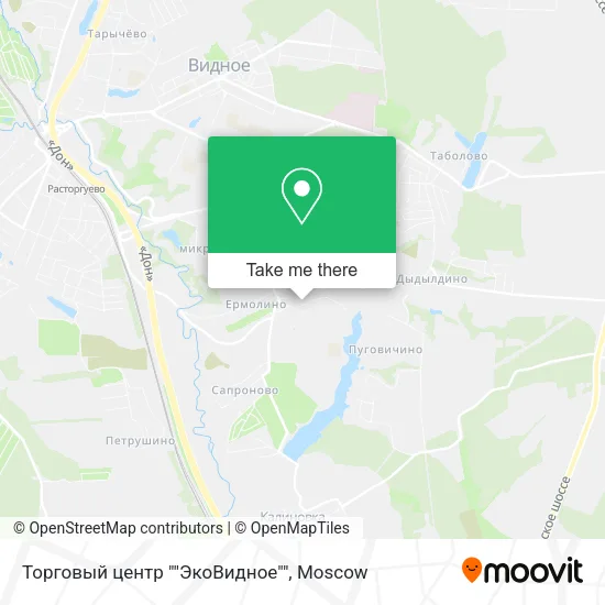 Торговый центр ""ЭкоВидное"" map