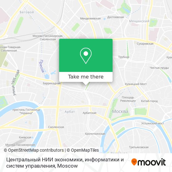 Центральный НИИ экономики, информатики и систем управления map