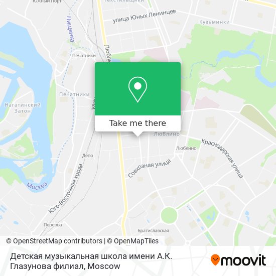 Детская музыкальная школа имени А.К. Глазунова филиал map