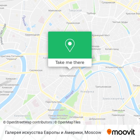 Галерея искусства Европы и Америки map