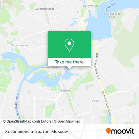 Хлебниковский затон map