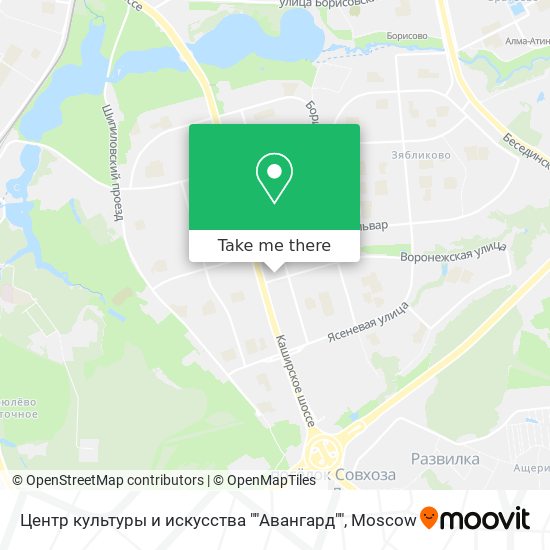 Центр культуры и искусства ""Авангард"" map