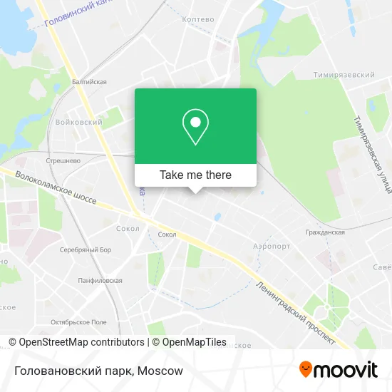 Головановский парк map