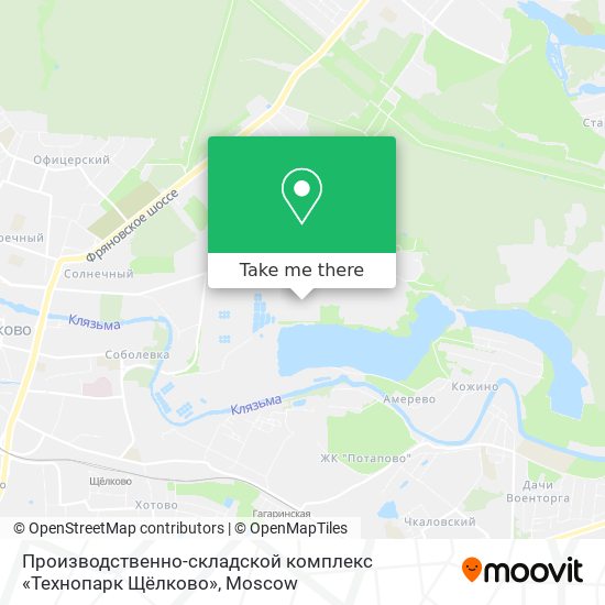 Производственно-складской комплекс «Технопарк Щёлково» map