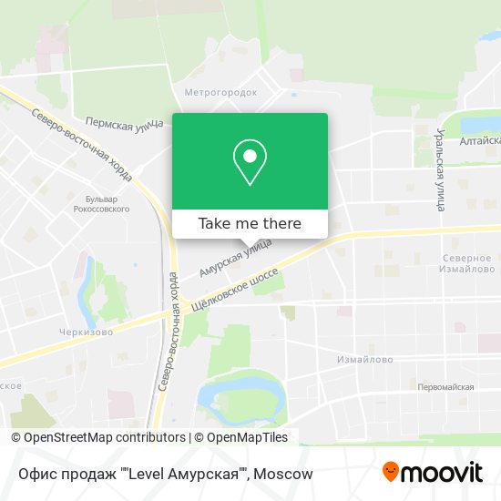 Офис продаж ""Level Амурская"" map