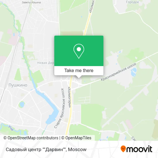 Садовый центр ""Дарвин"" map