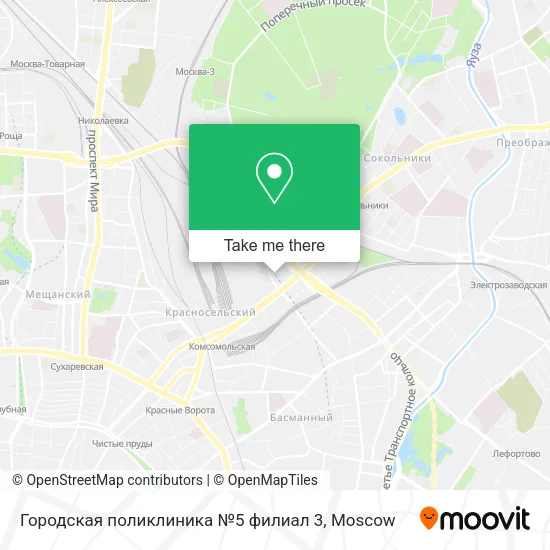 Городская поликлиника №5 филиал 3 map
