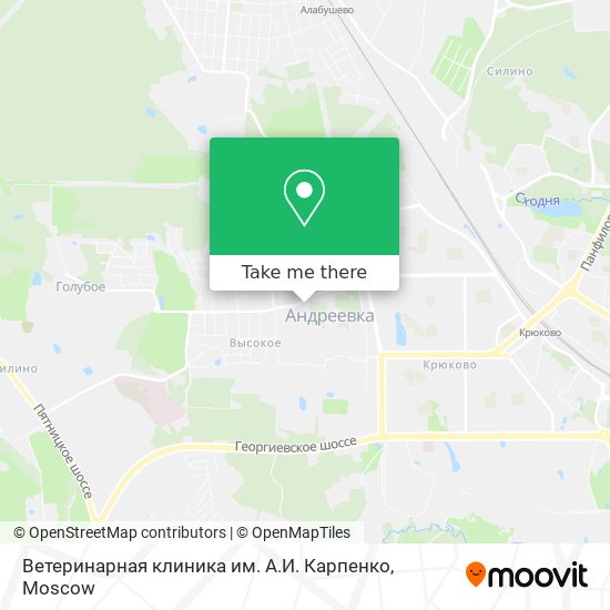 Ветеринарная клиника им. А.И. Карпенко map