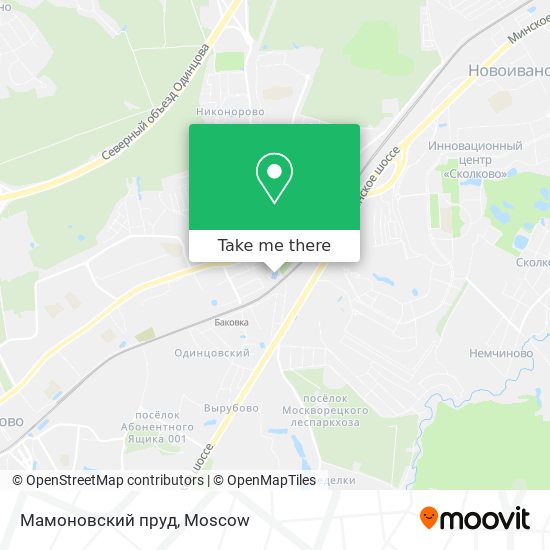Мамоновский пруд map