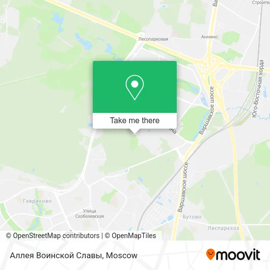 Аллея Воинской Славы map