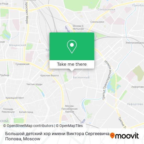 Большой детский хор имени Виктора Сергеевича Попова map