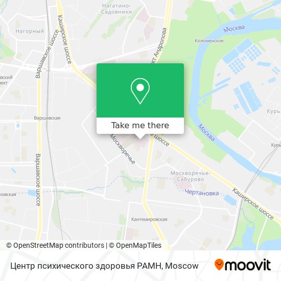 Центр психического здоровья РАМН map