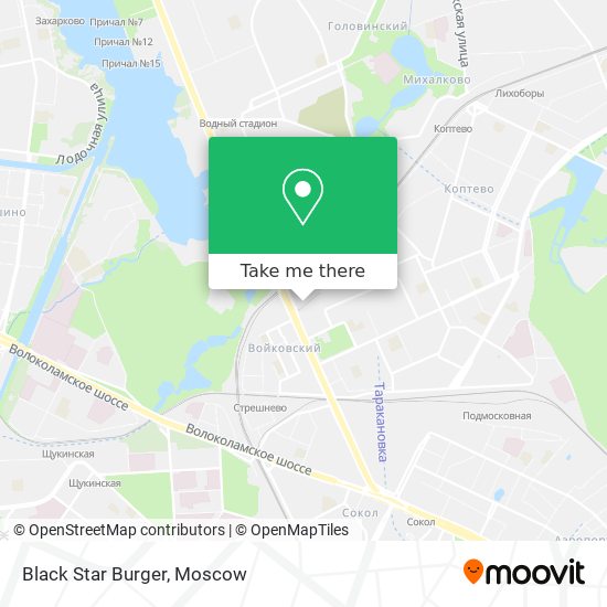 Black Star Burger map