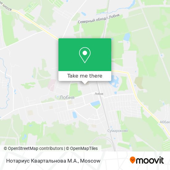 Нотариус Квартальнова М.А. map