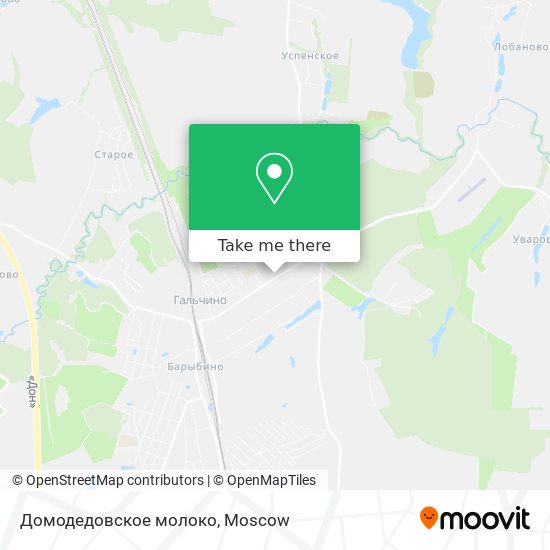 Домодедовское молоко map