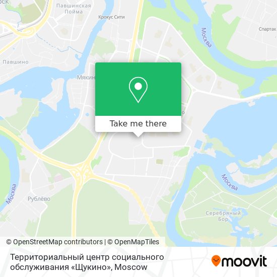 Территориальный центр социального обслуживания «Щукино» map