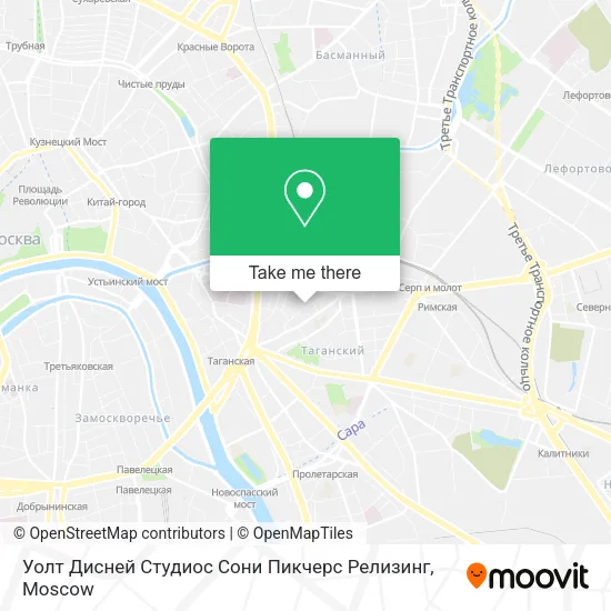 Уолт Дисней Студиос Сони Пикчерс Релизинг map