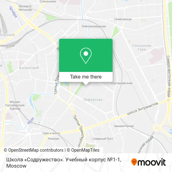 Школа «Содружество». Учебный корпус №1-1 map