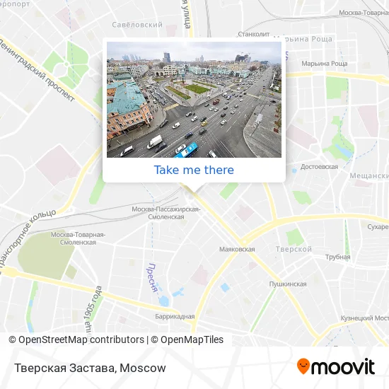 Тверская Застава map