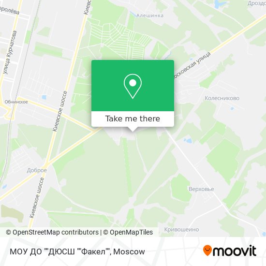 МОУ ДО ""ДЮСШ ""Факел"" map