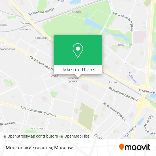 Московские сезоны map