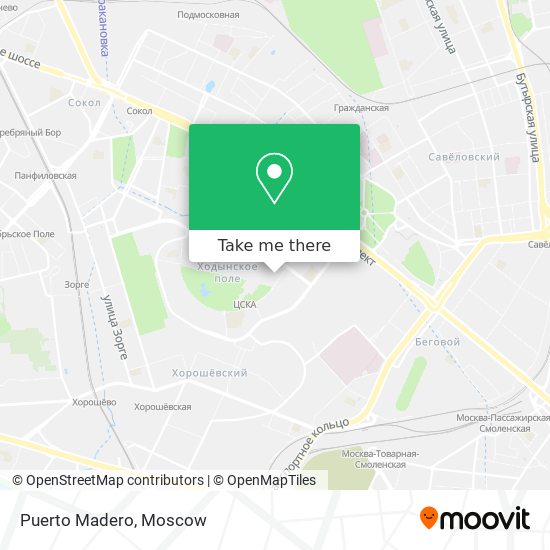Puerto Madero map