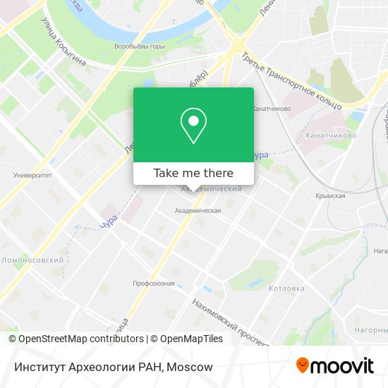 Институт Археологии РАН map