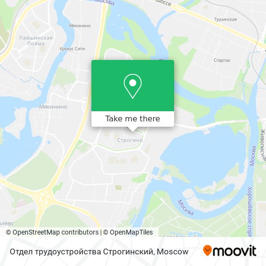 Отдел трудоустройства Строгинский map