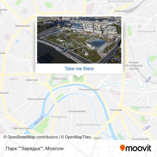 Парк ""Зарядье"" map