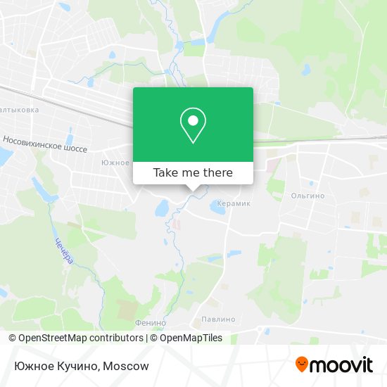 Южное Кучино map