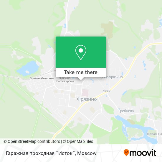 Гаражная проходная ""Исток"" map