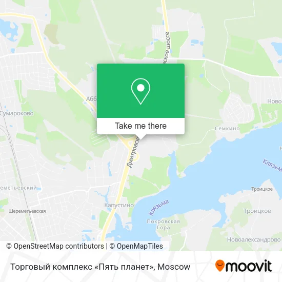 Торговый комплекс «Пять планет» map