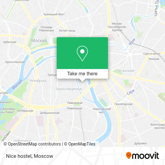 Nice hostel map