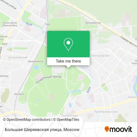 Большая Ширяевская улица map