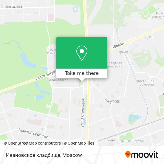 Ивановское кладбище map