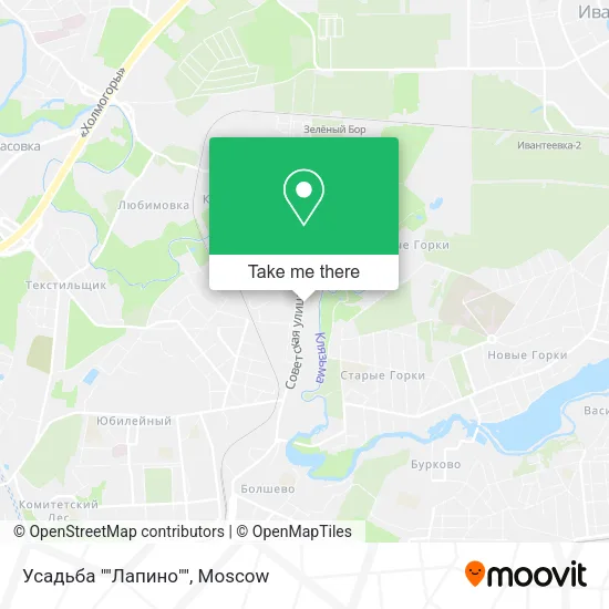 Усадьба ""Лапино"" map