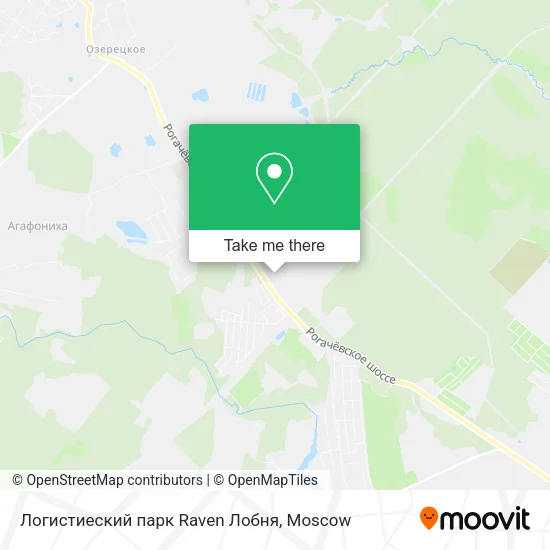 Логистиеский парк Raven Лобня map