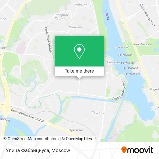 Улица Фабрициуса map